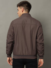 Puffer Jackets for Men – Lightweight, Water-Resistant Brown Bomber Jacket with Contemporary Styling