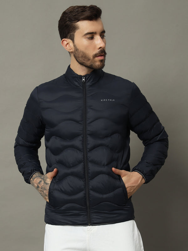 Puffer Jackets for Men – Lightweight, Water-Resistant Navy Blue Quilted Jacket with Sleek Design