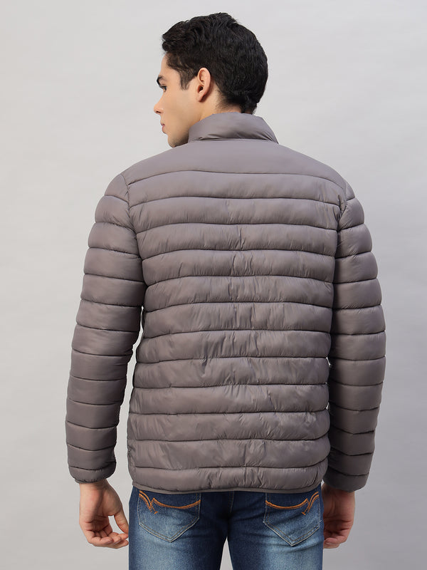 Puffer Jackets for Men – Lightweight, Water-Resistant Grey Quilted Jacket with Sleek Design