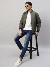 Winter Jackets for Men – Lightweight, Water-Resistant Black Bomber Jacket with Classic Appeal