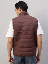 Men's Lightweight Maroon Sleeveless Quilted Puffer Jacket – Water-Resistant, Ultra-Comfortable, Stylish Outerwear