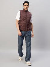 Men's Lightweight Maroon Sleeveless Quilted Puffer Jacket – Water-Resistant, Ultra-Comfortable, Stylish Outerwear