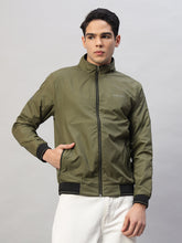 Men’s Stylish Windcheater Jacket – Lightweight, Durable Olive Green Polyester Windbreaker