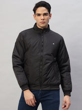 Winter Jackets for Men – Lightweight, Water-Resistant Black Bomber Jacket with Classic Appeal