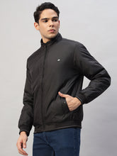 Winter Jackets for Men – Lightweight, Water-Resistant Black Bomber Jacket with Classic Appeal