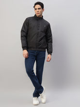 Winter Jackets for Men – Lightweight, Water-Resistant Black Bomber Jacket with Classic Appeal