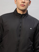 Winter Jackets for Men – Lightweight, Water-Resistant Black Bomber Jacket with Classic Appeal